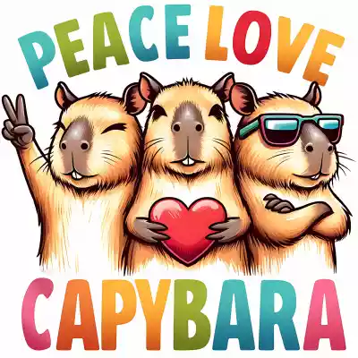 vectores plantilas CAPIBARA,